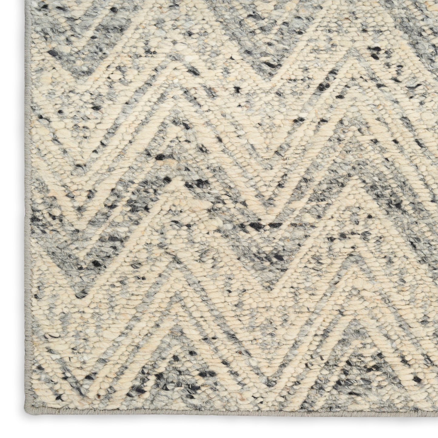 DKNY Pure Purl 5'3" x 7'3" Denim Ivory Modern Indoor Rug