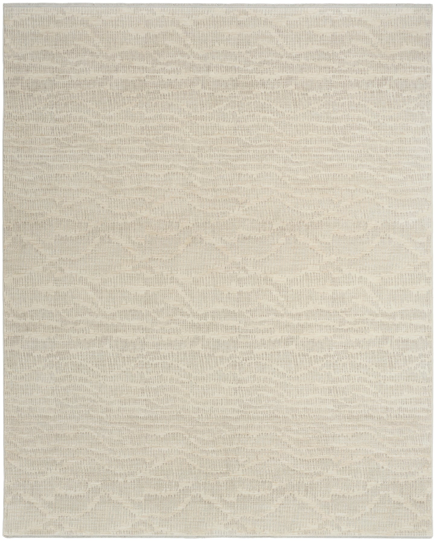 Calvin Klein CK079 Notes 5'3" x 7'3" Ivory Silver Modern Indoor Rug