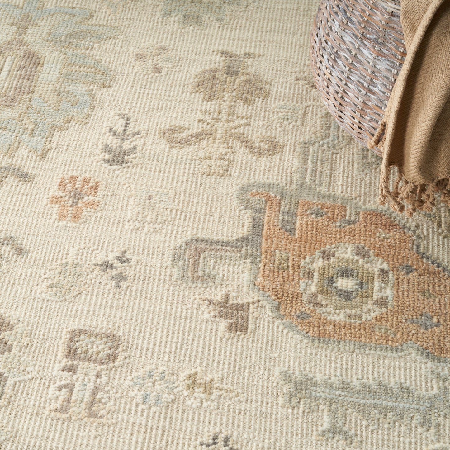 Nourison Whispers 8' x 10' Beige Vintage Indoor Rug