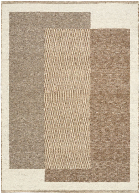 Nourison Copenhagen 8' x 10' Ivory Mocha Mid-Century Modern Indoor Rug