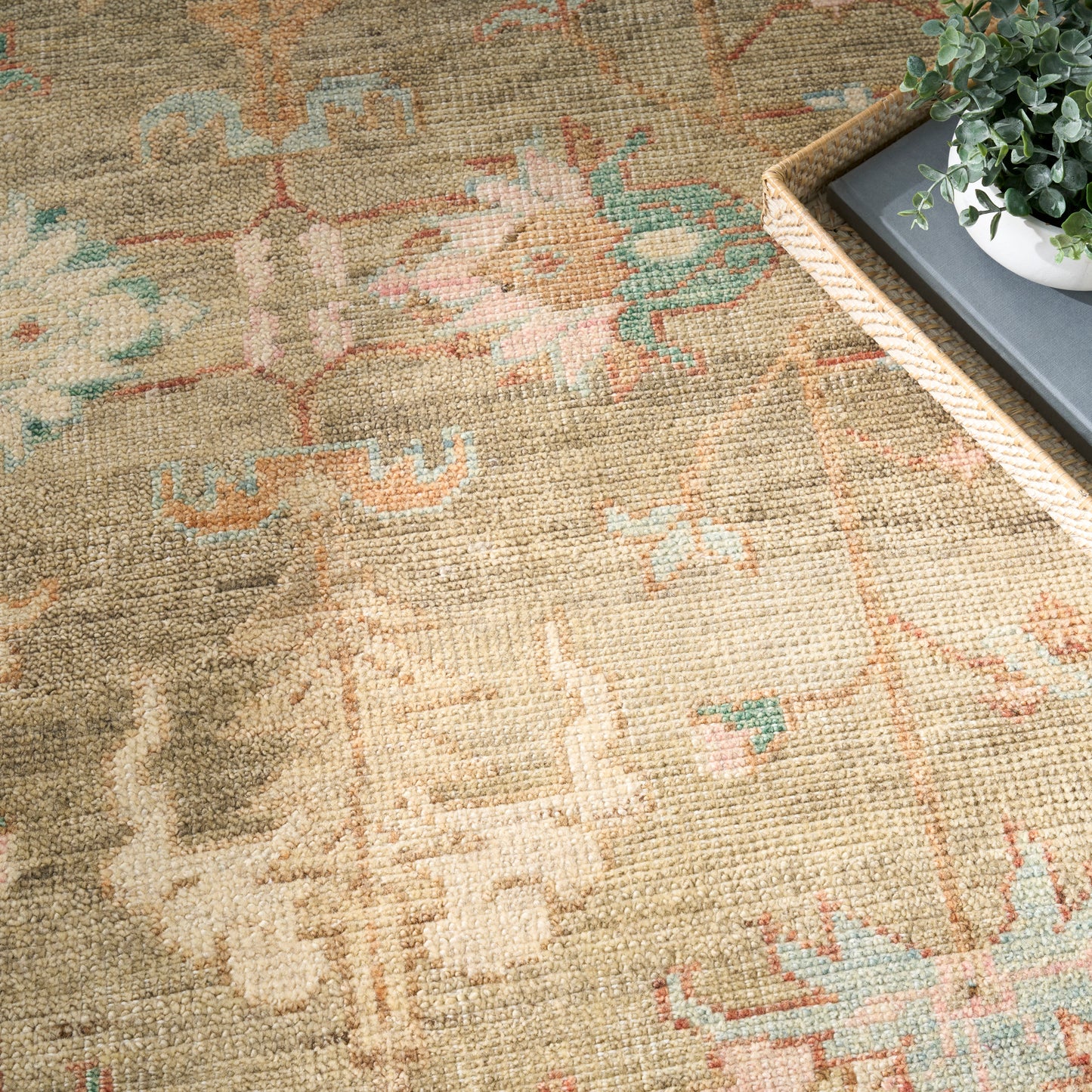 Nourison Heritage Vine 10' x 14' Charcoal Vintage Indoor Rug