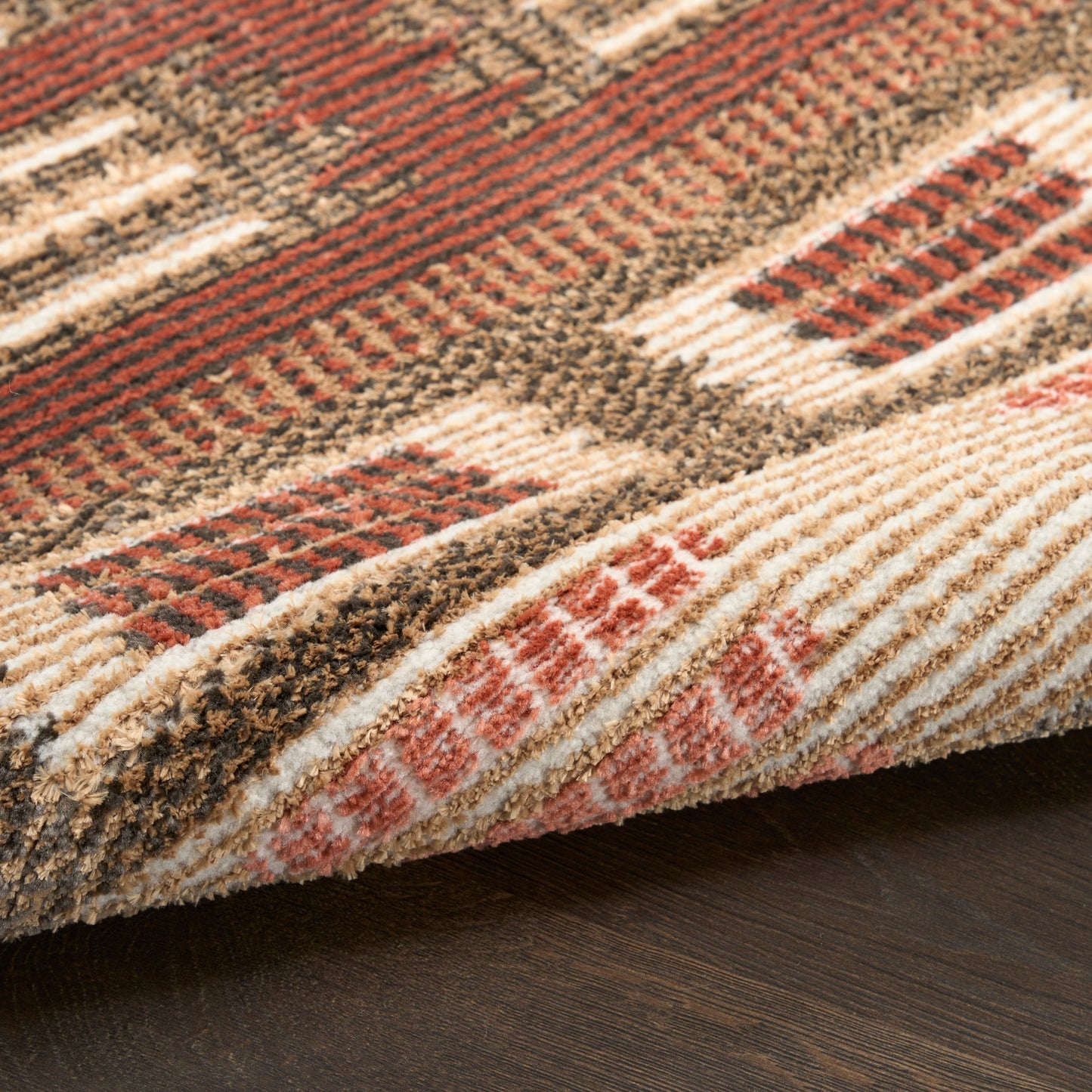 Nourison Nordic 8' x 10' Rust Modern Indoor Rug