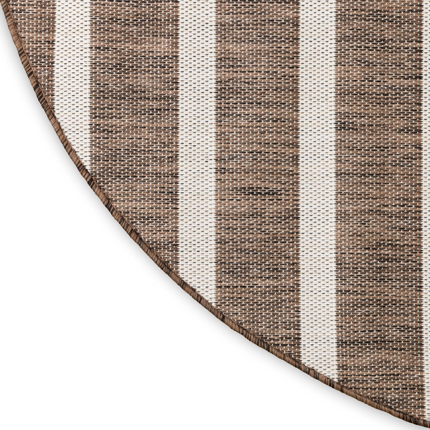 Nourison Positano 6' x Round Natural Ivory Modern Rug