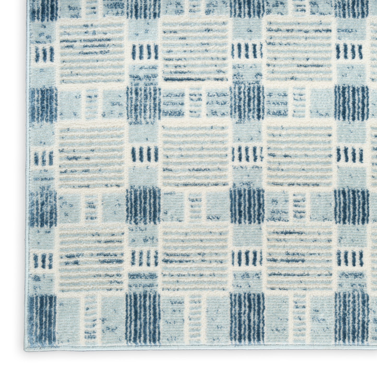 Nourison Nordic 4' x 6' Blue Modern Indoor Rug
