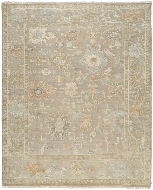 Nourison Whispers 8' x 10' Taupe Vintage Indoor Rug