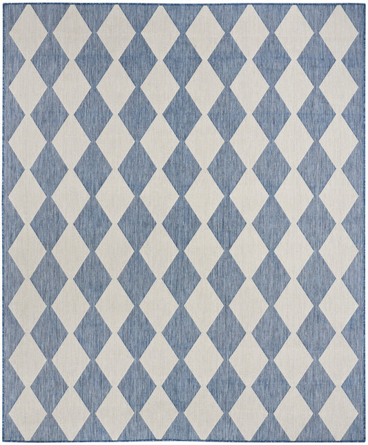 Nourison Positano 10' x 14' Navy Blue Modern Rug