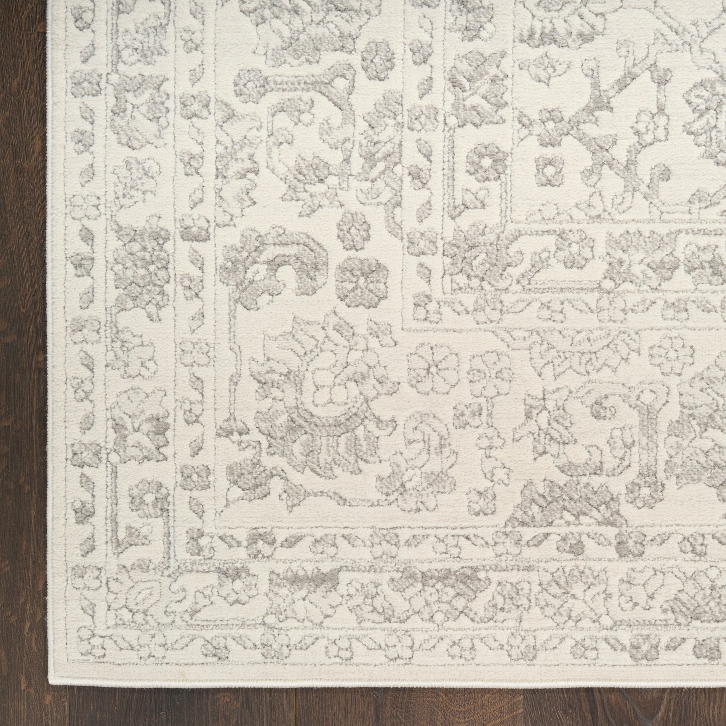 Nourison Grace 7'10" x 9'10" Grey Vintage Indoor Rug
