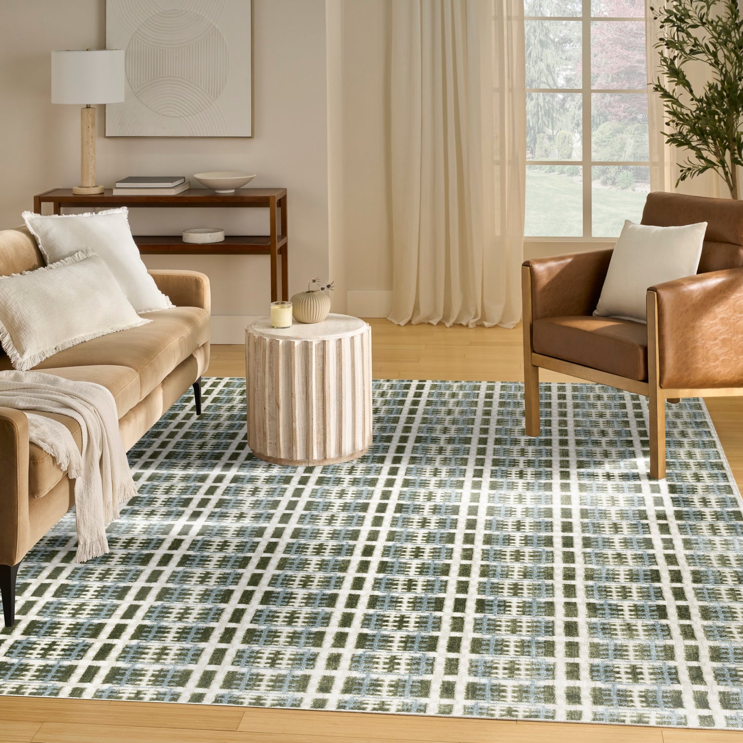 Nourison Nordic 8' x 10' Blue Green Modern Indoor Rug