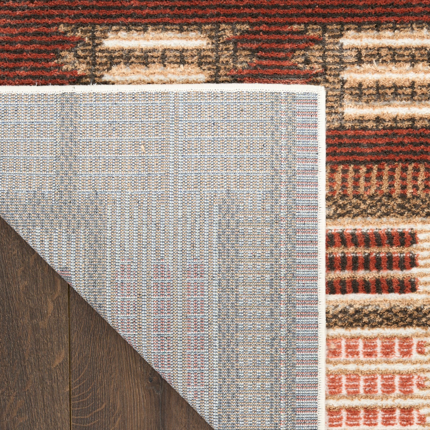 Nourison Nordic 5' x 7' Rust Modern Indoor Rug