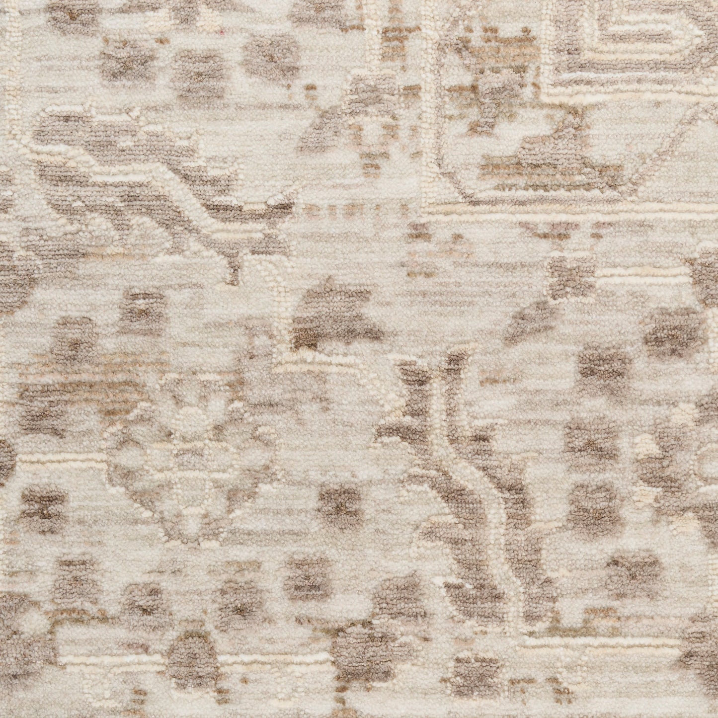 Nourison Shadows 2'2" x 12' Ivory Grey Vintage Indoor Rug