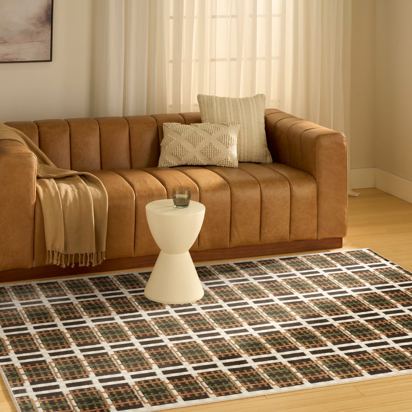 Nourison Nordic 4' x 6' Charcoal Multicolor Modern Indoor Rug