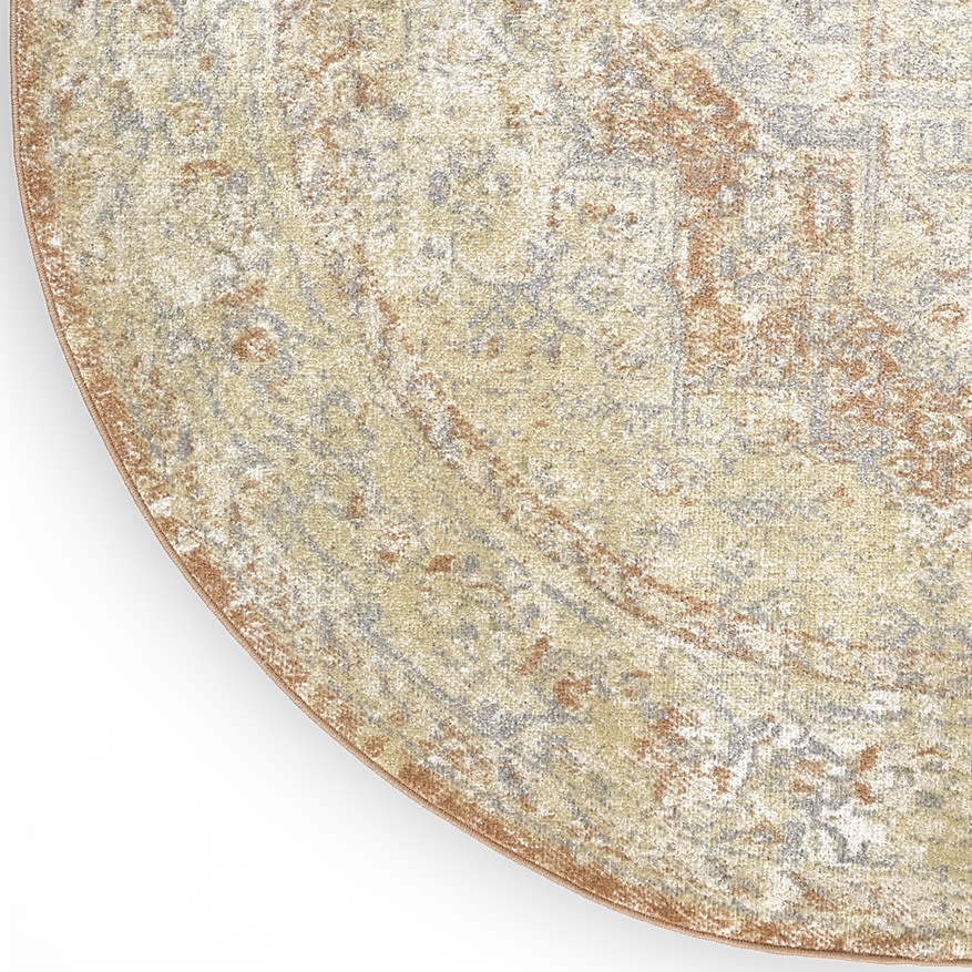 Nourison Nourison Essentials Persian 6' x Round Beige Rust Vintage Rug