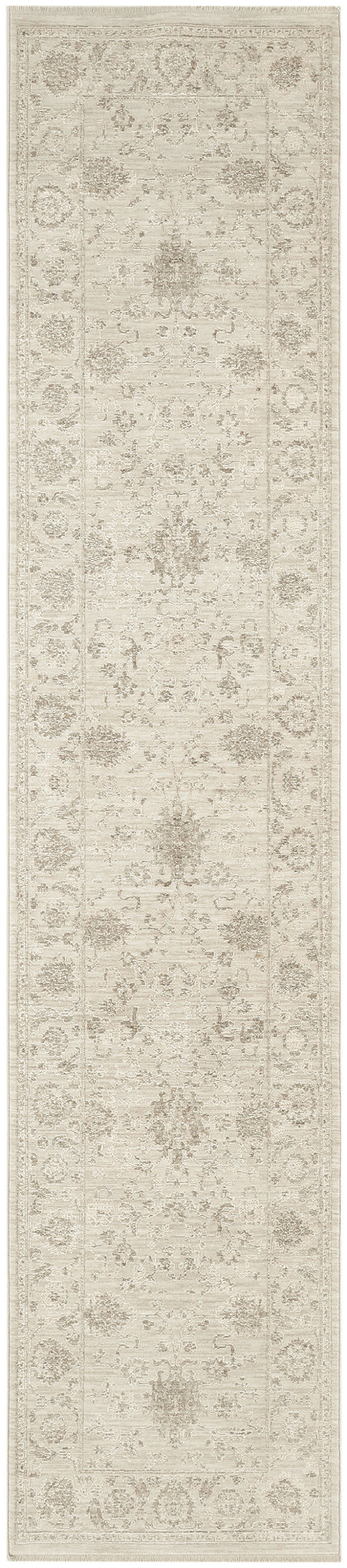 Nourison Shadows 2'2" x 12' Ivory Vintage Indoor Rug
