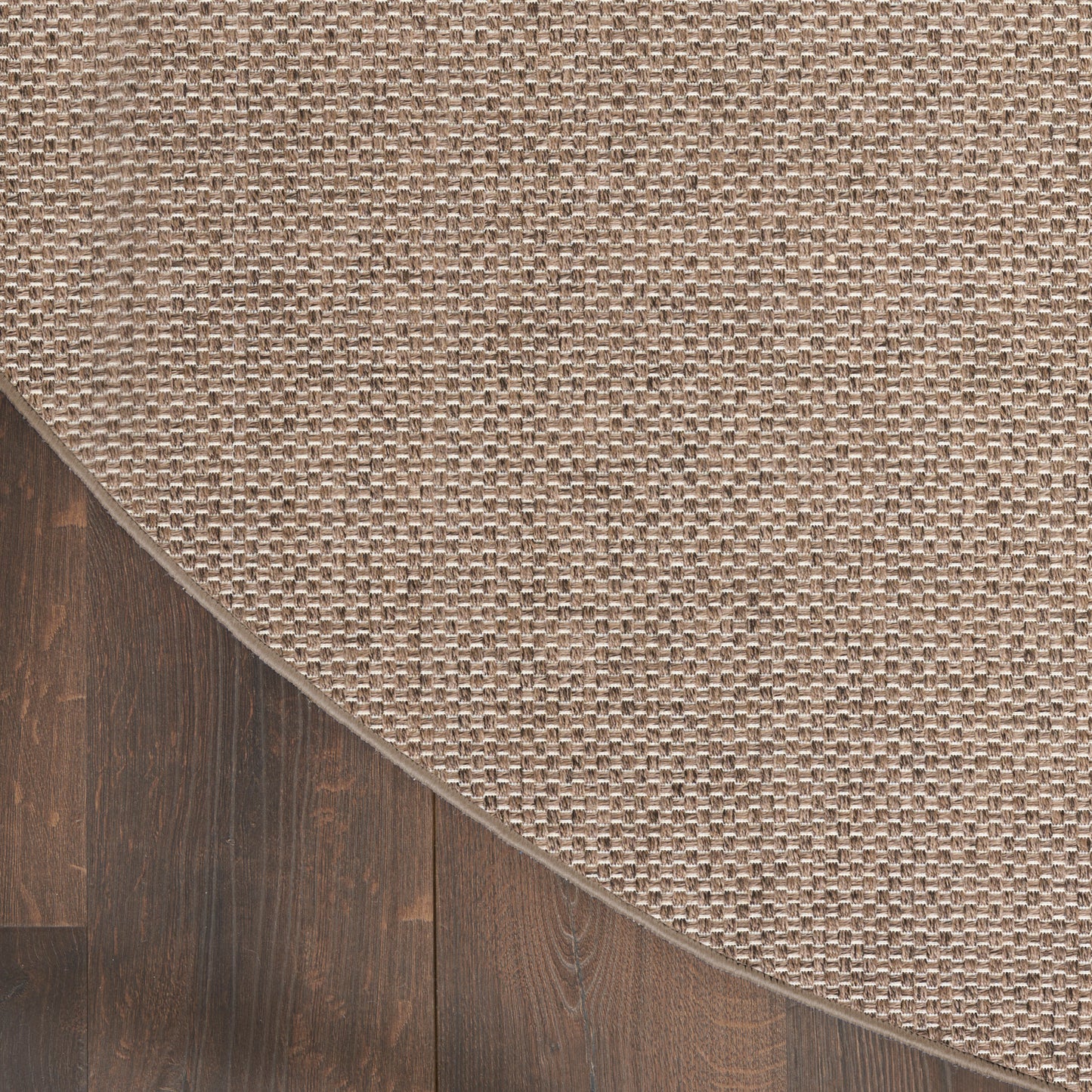 Nourison Tulum 8' x Round Brown Outdoor Rug