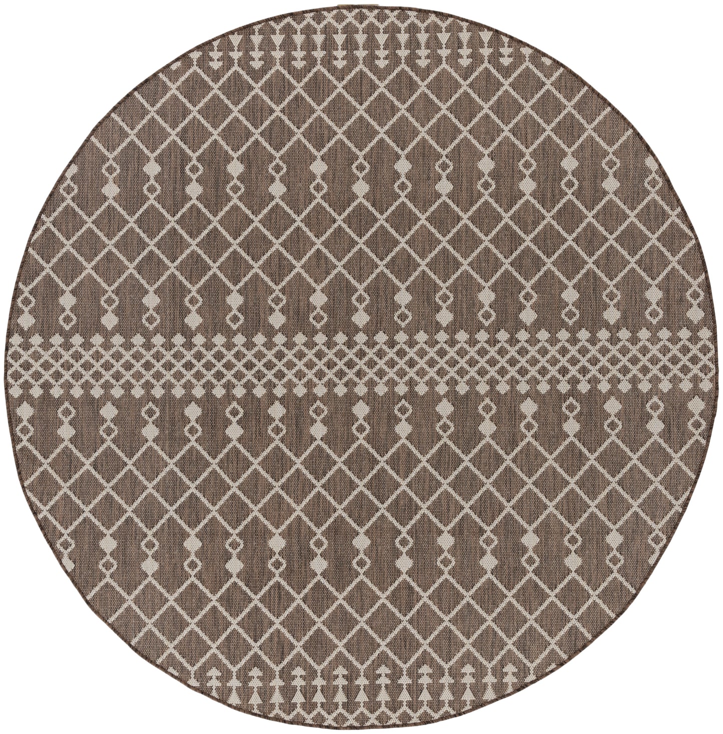Nourison Positano 8' x Round Natural Modern Rug