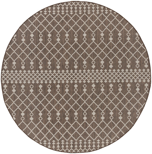 Nourison Positano 8' x Round Natural Modern Rug
