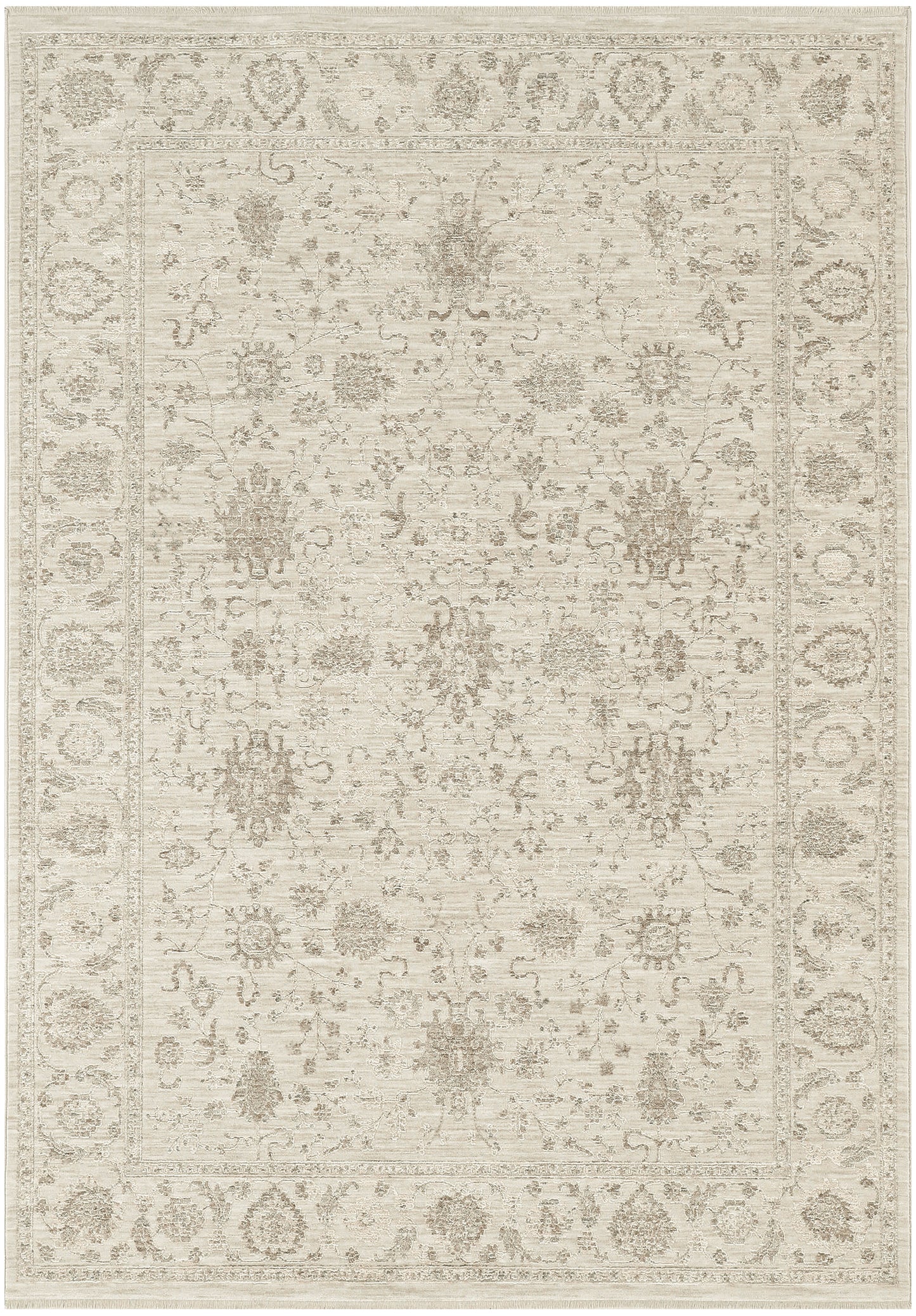 Nourison Shadows 5'3" x 7'3" Ivory Vintage Indoor Rug