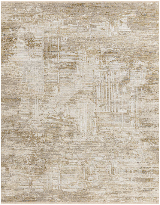 Calvin Klein CK078 Summit 7'10" x 10'2" Mocha Ivory Modern Indoor Rug