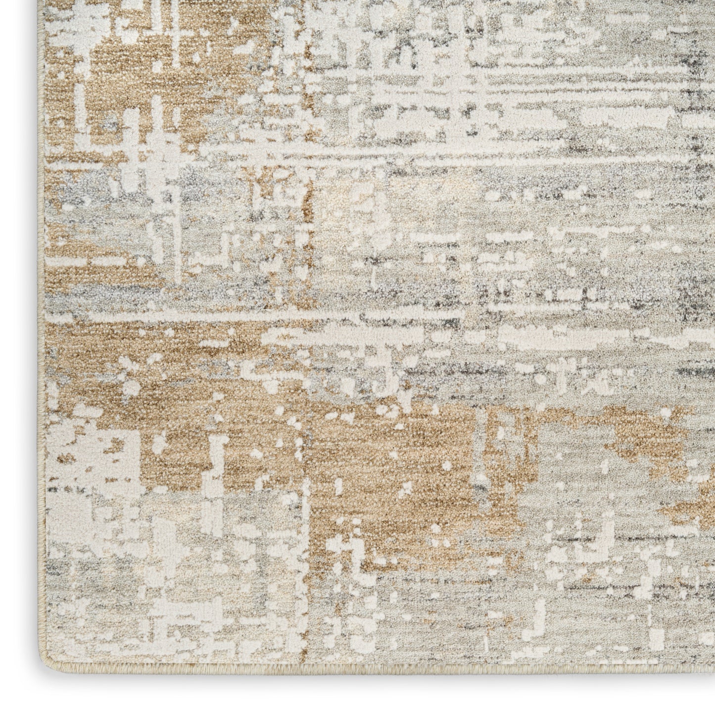 Calvin Klein CK078 Summit 2'2" x 10' Ivory Multicolor Modern Indoor Rug