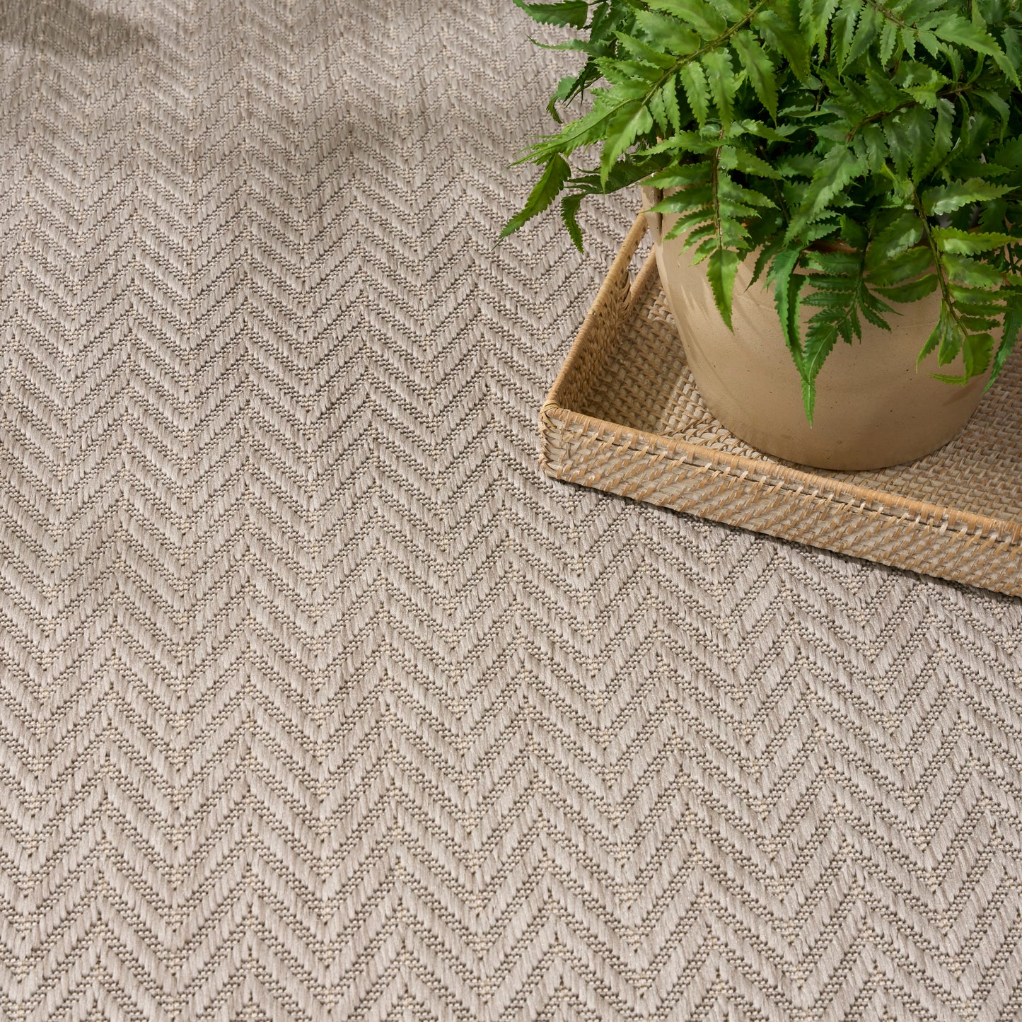 Nourison Horizon Indoor/Outdoor 6' x 9' Grey Modern Rug