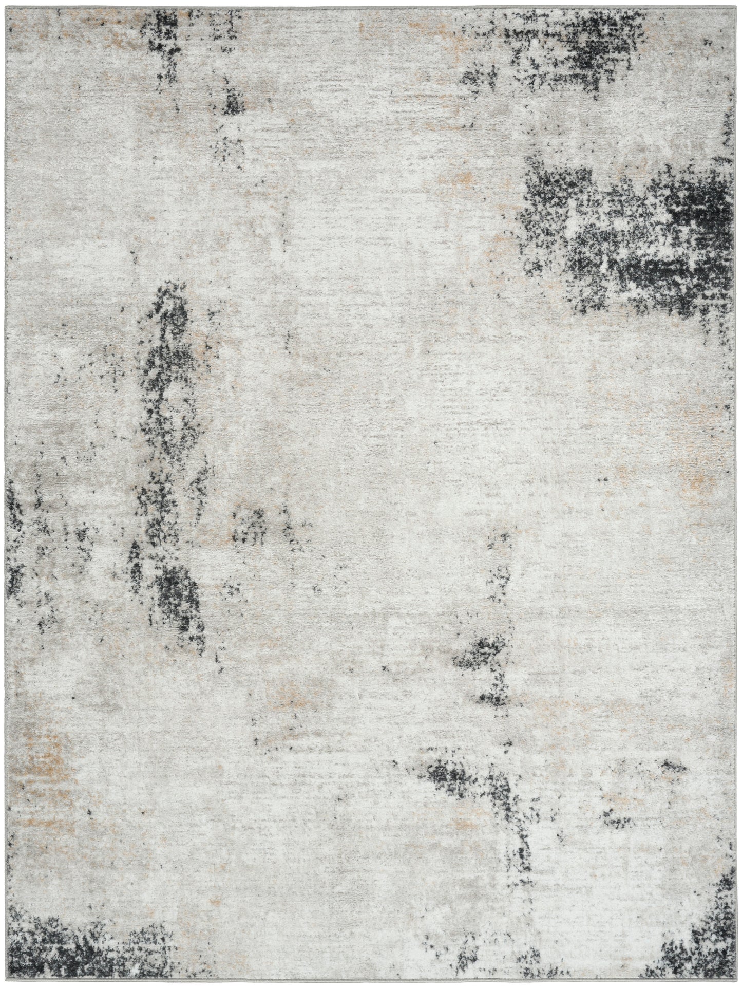 Nourison Dekor 5'3" x 7' Grey Charcoal Modern Indoor Rug