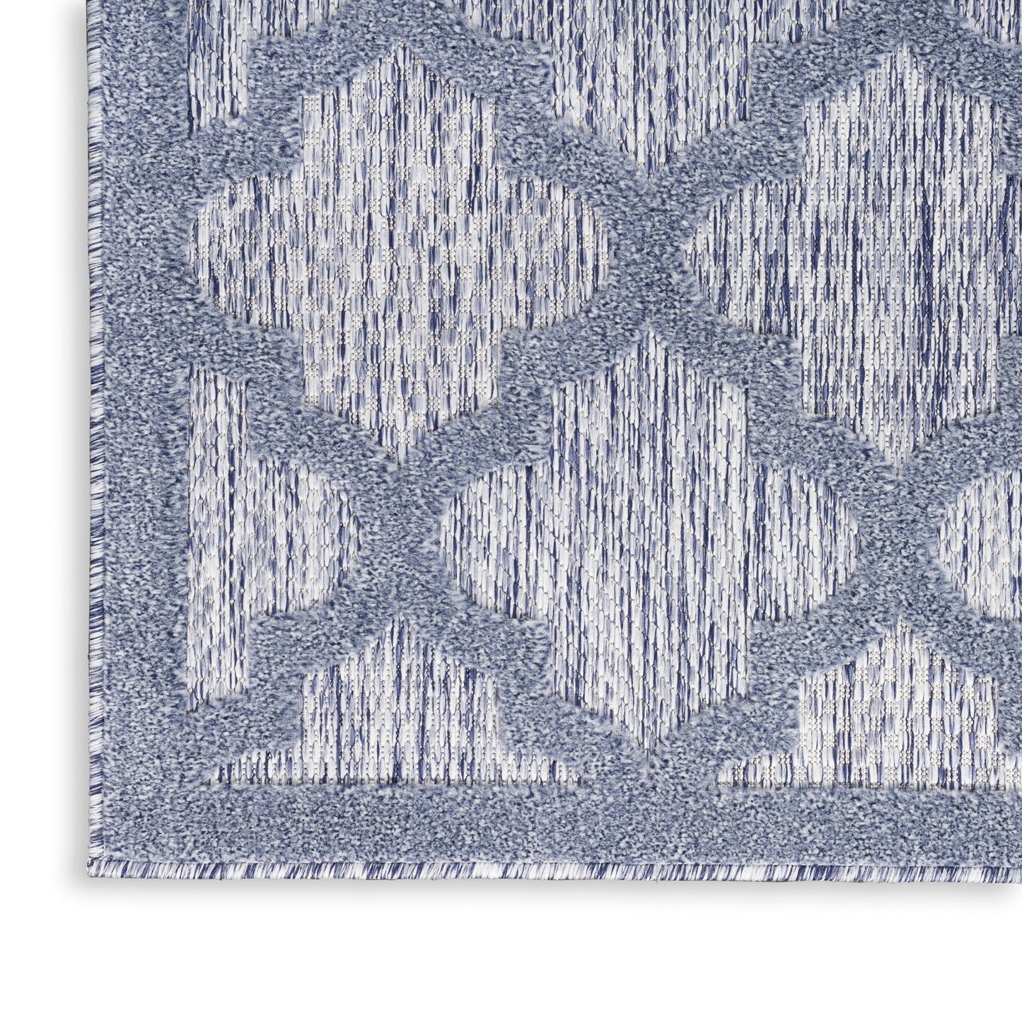 Nourison Easy Care 9' x 12' Denim Blue Modern Rug