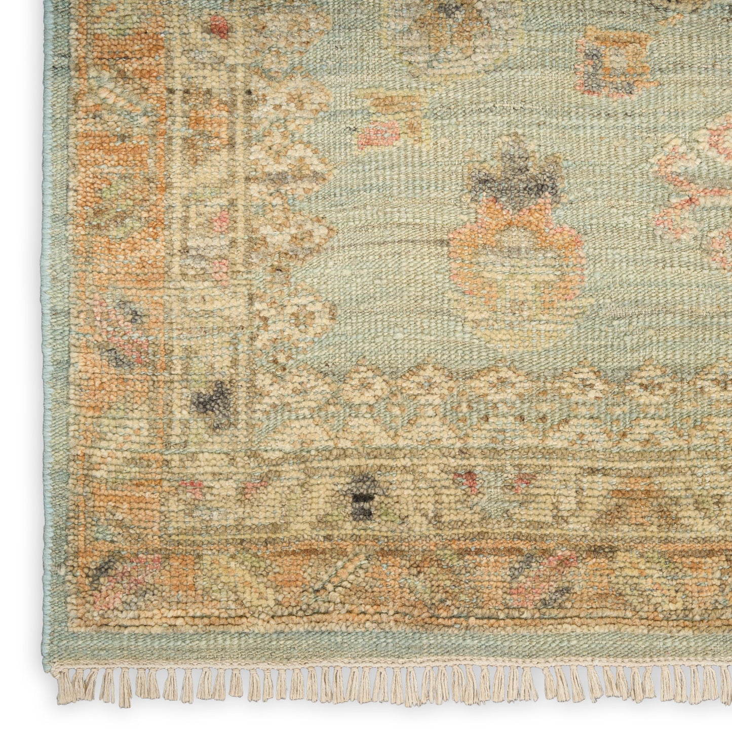 Nourison Heritage Vine 2' x 3' Light Blue Vintage Indoor Rug