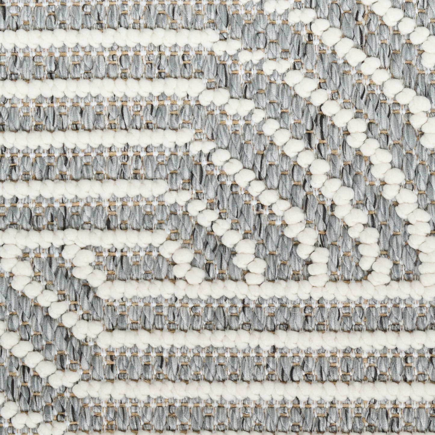 Nourison Natural Texture 7'10" x 9'10" Charcoal Ivory Modern Indoor Rug