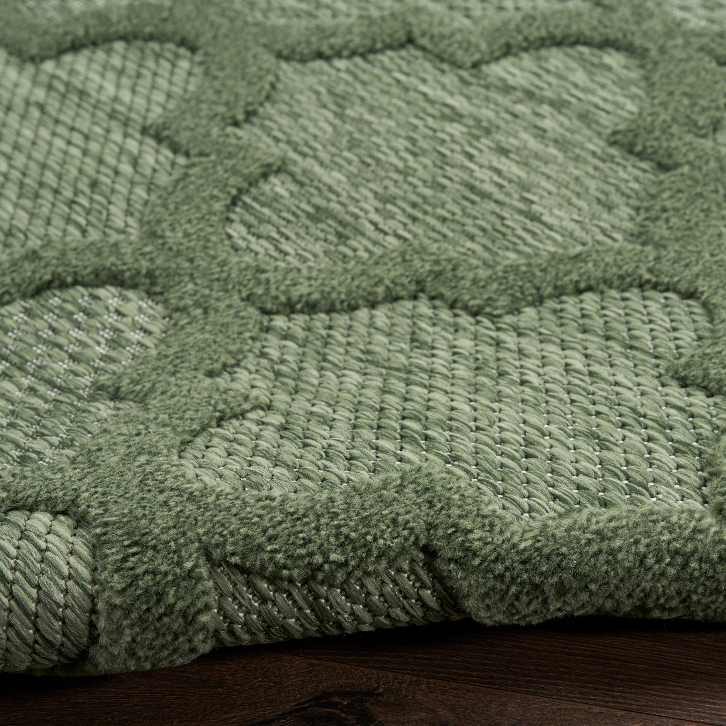 Nourison Easy Care 10' x 14' Green Modern Rug