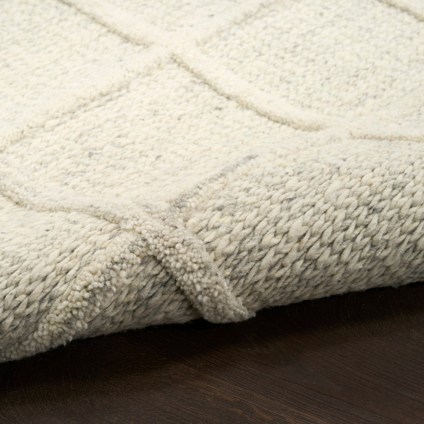 DKNY Pure Framework 5' x 7'6" Ivory Modern Indoor Rug