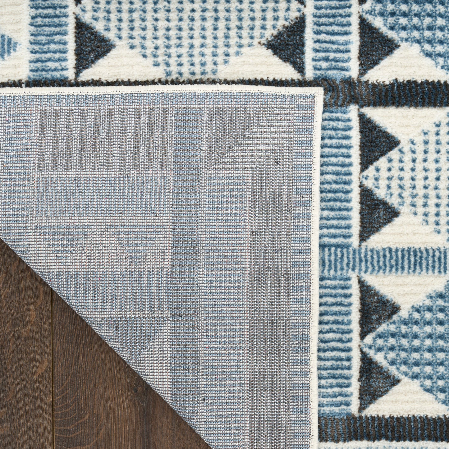 Nourison Nordic 4' x 6' Blue Modern Indoor Rug