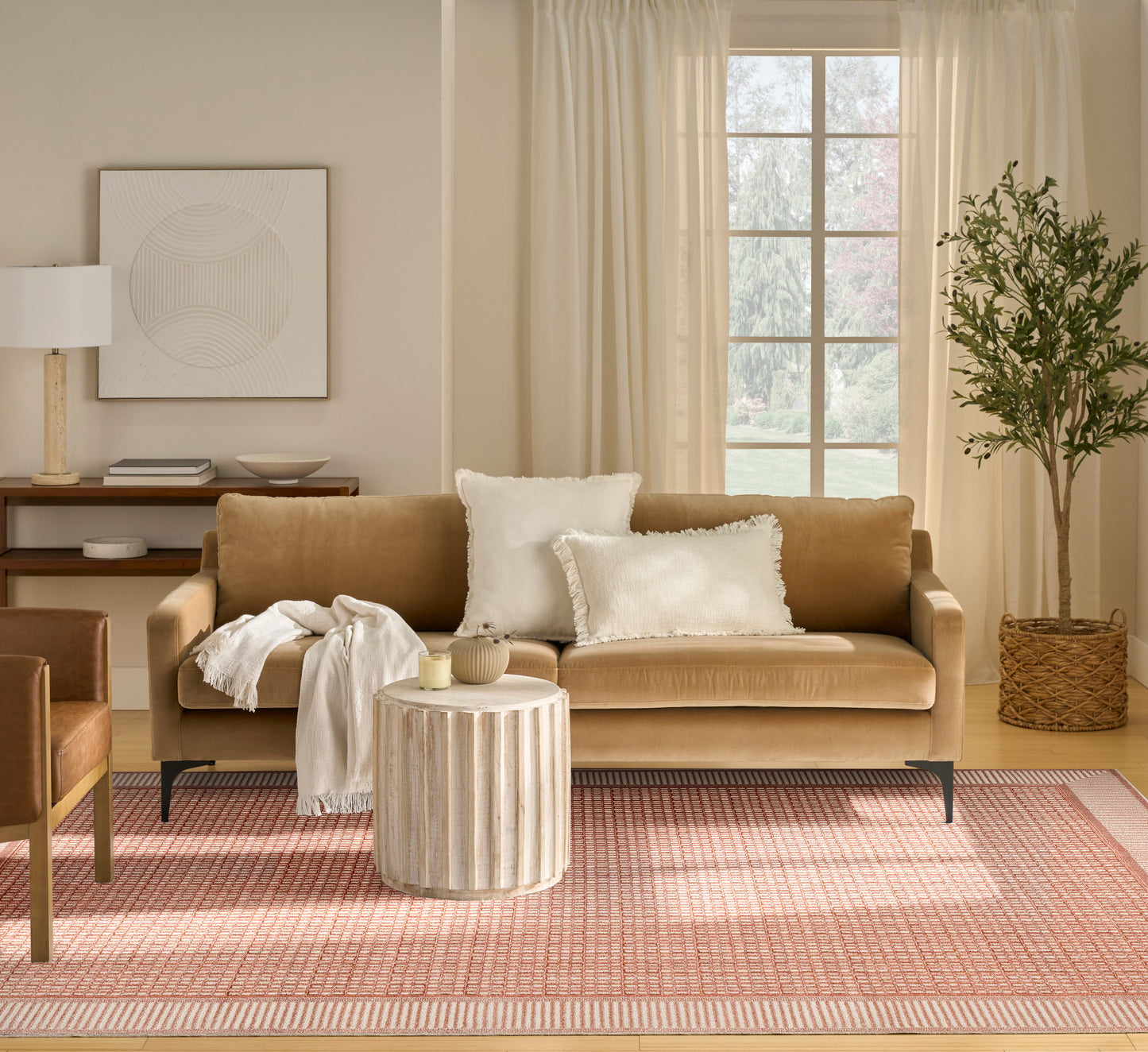 Nourison Nordic 8' x 10' Brick Ivory Modern Indoor Rug