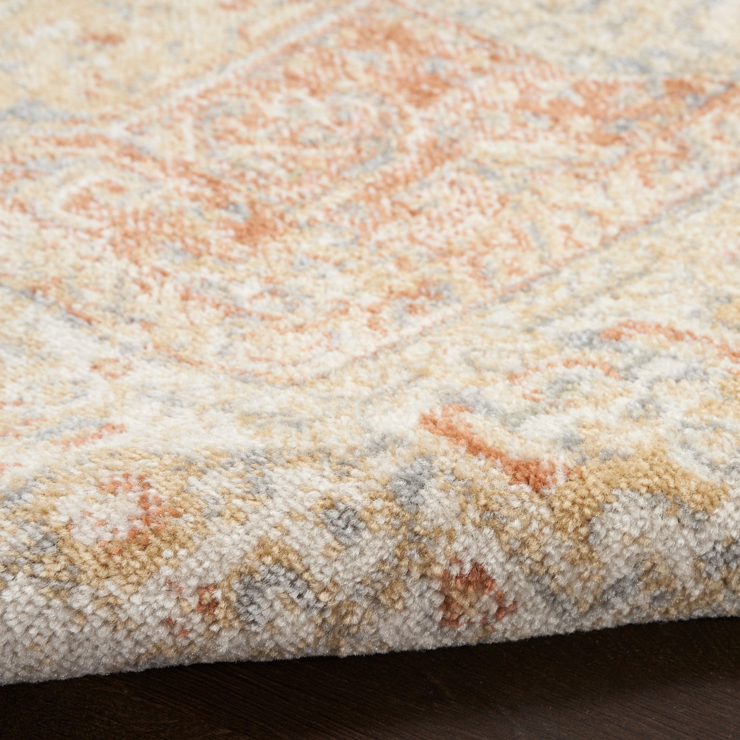 Nourison Nourison Essentials Persian 6' x Round Beige Rust Vintage Rug