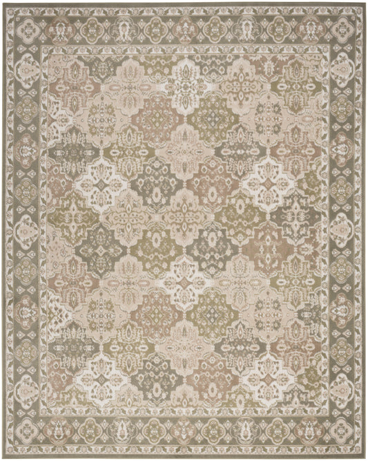 Nourison Grafix 3'9" x 5'9" Green Vintage Indoor Rug