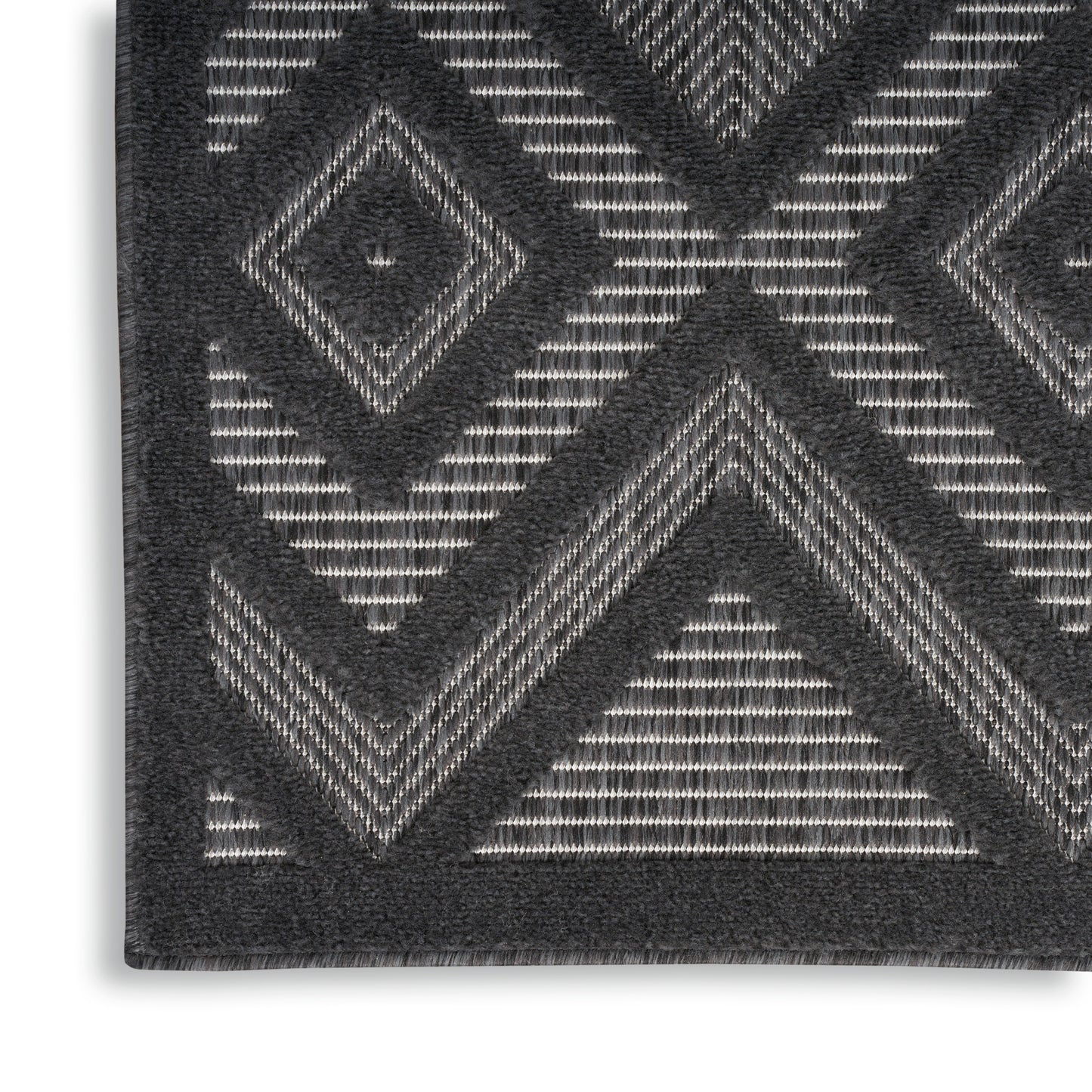 Nourison Versatile 9' x 12' Charcoal Black Modern Rug