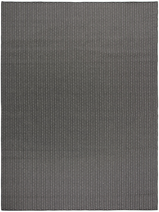 Nourison Horizon Indoor/Outdoor 9' x 12' Black Modern Rug