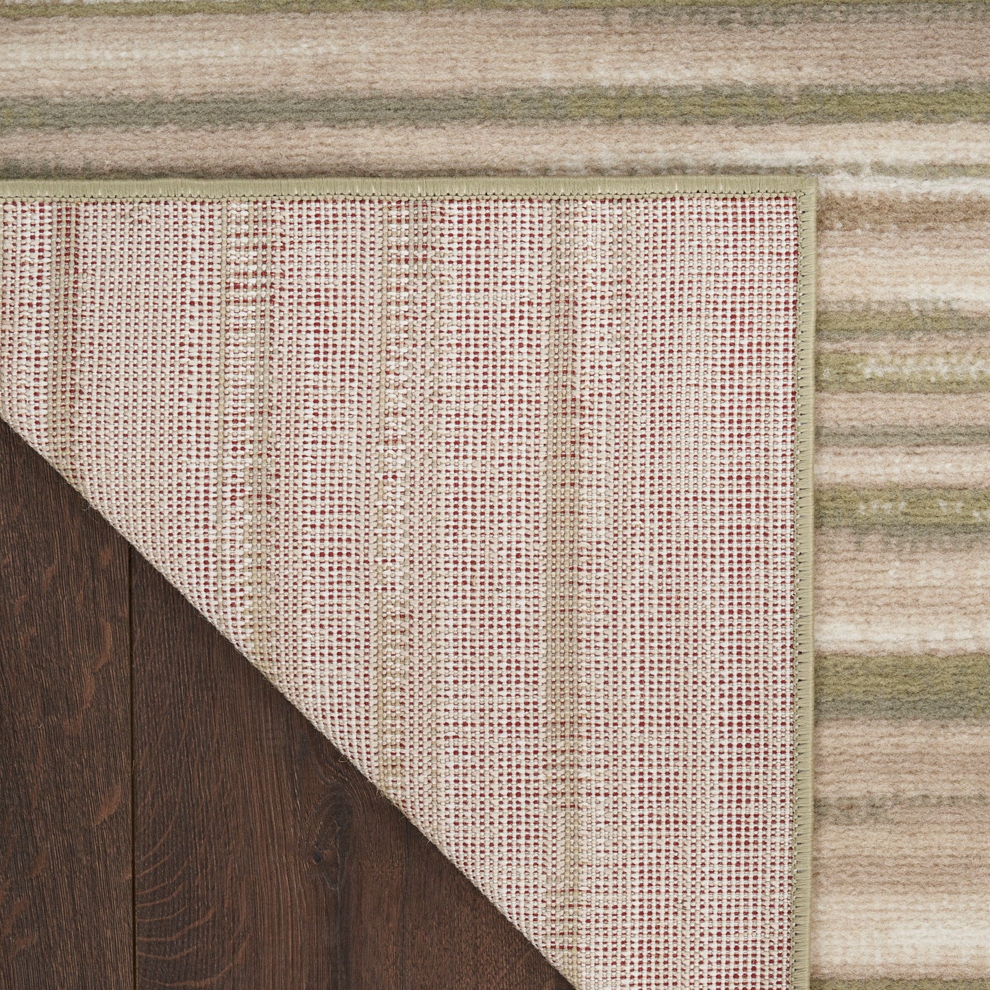 Nourison Jubilant 6' x 9' Green Ivory Modern Indoor Rug