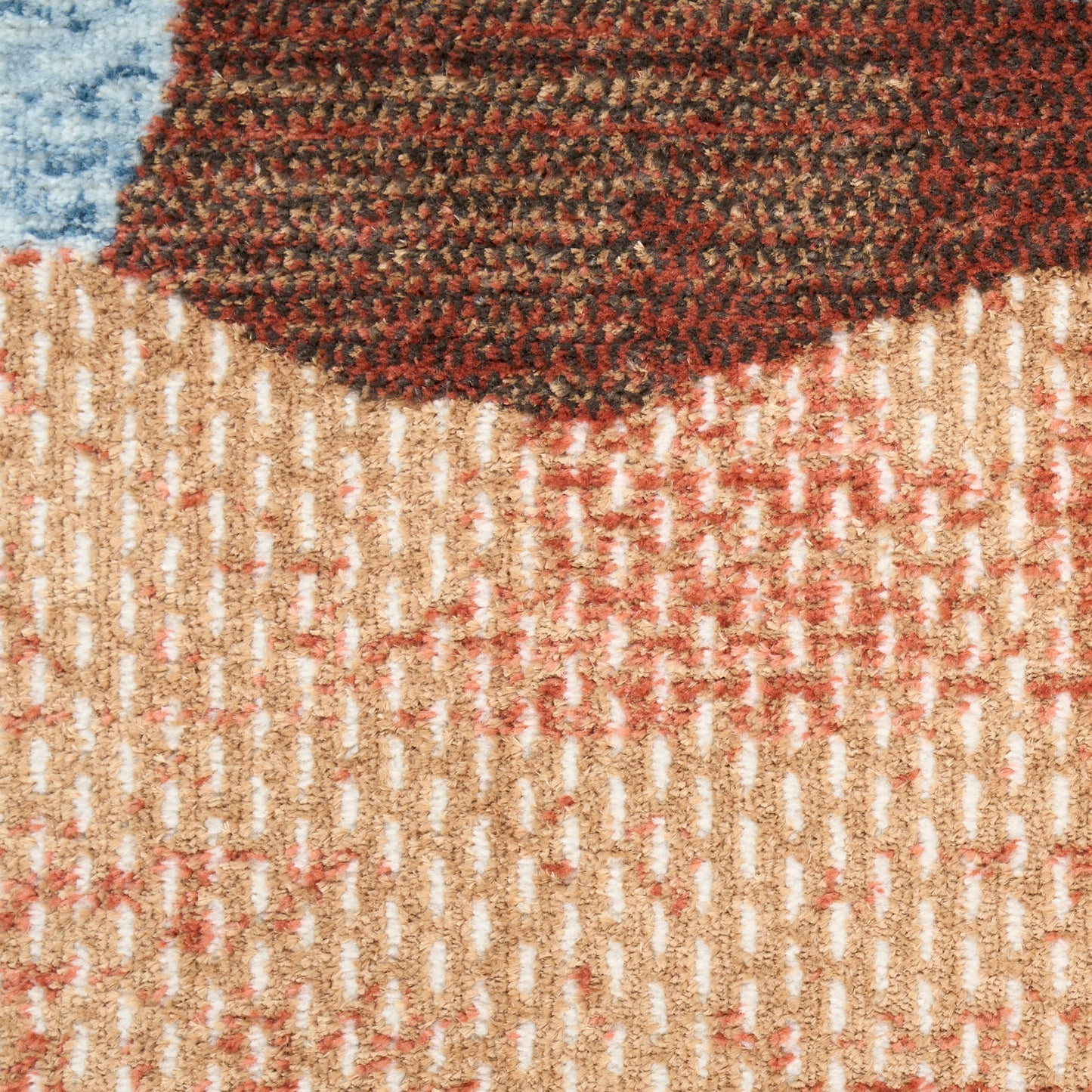 Nourison Nordic 4' x 6' Blue Multicolor Modern Indoor Rug