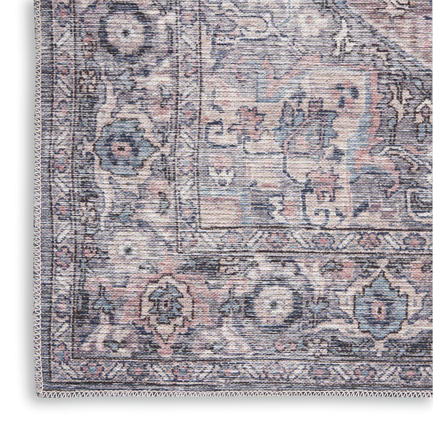 Nourison New Concept Washables 2' x 3'9" Grey Vintage Indoor Rug