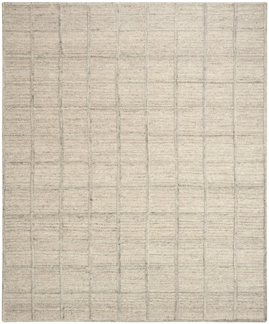 DKNY Pure Framework 5' x 7'6" Silver Modern Indoor Rug