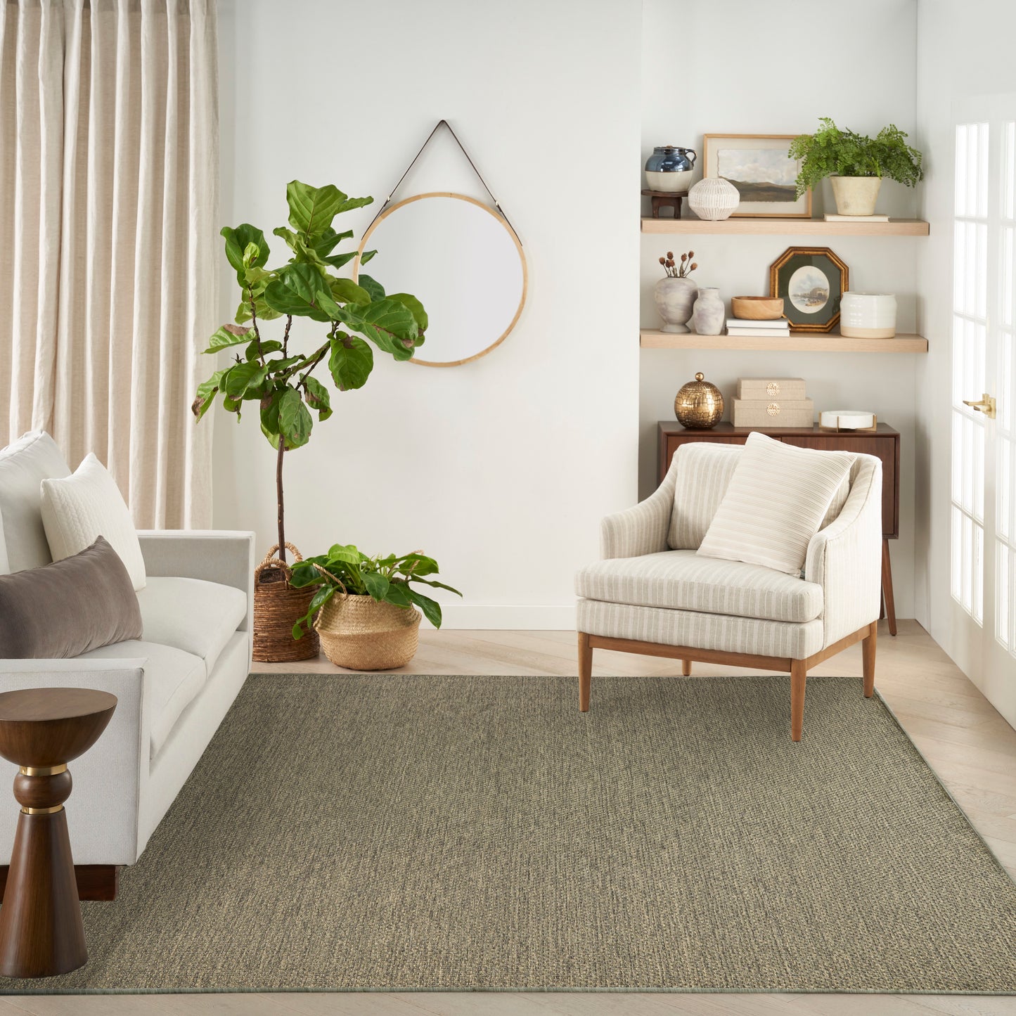 Nourison Tulum 10' x 14' Olive Outdoor Rug