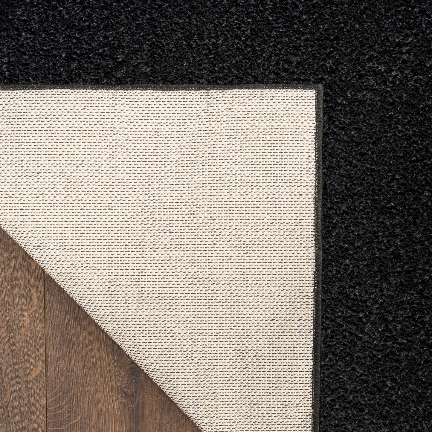 Nourison Pacific Shag 5'3" x 7'3" Black Shag Indoor Rug