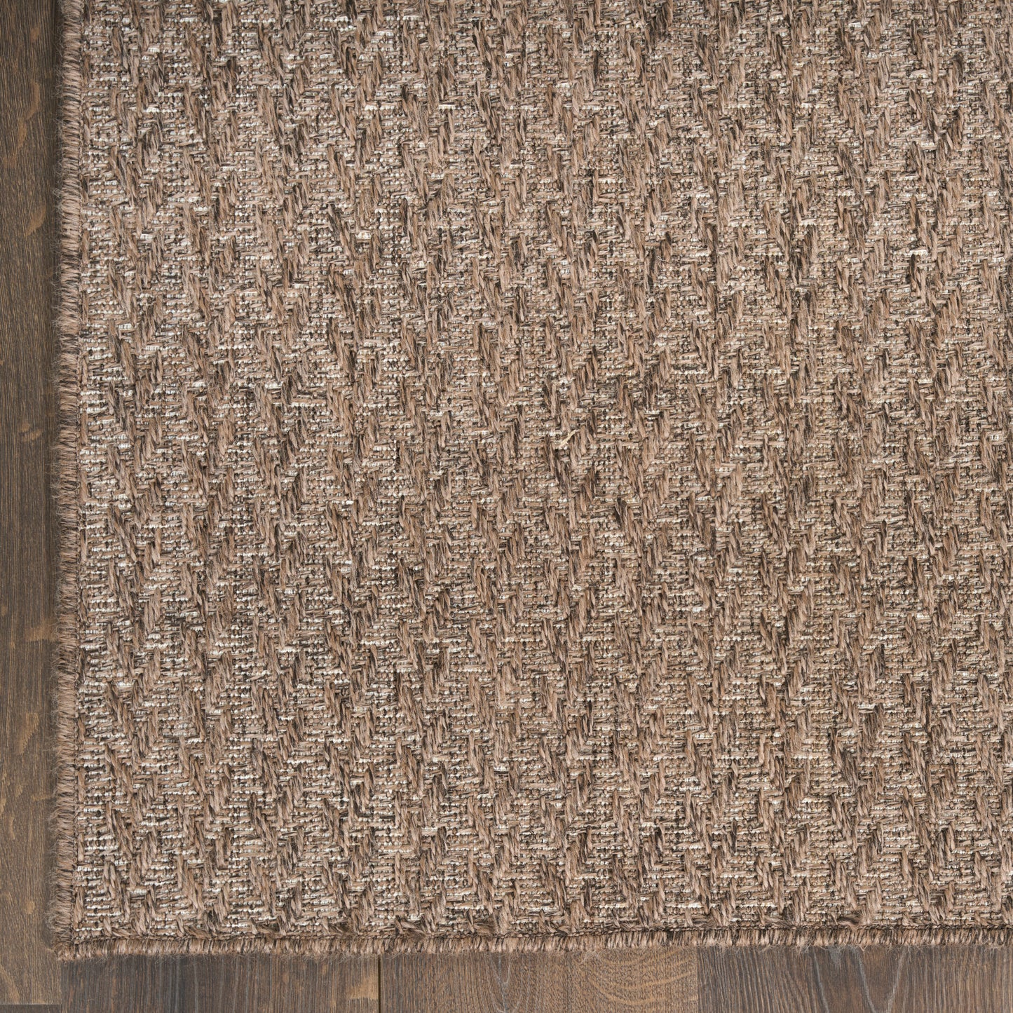 Nourison Tulum 2'2" x 10' Brown Outdoor Rug