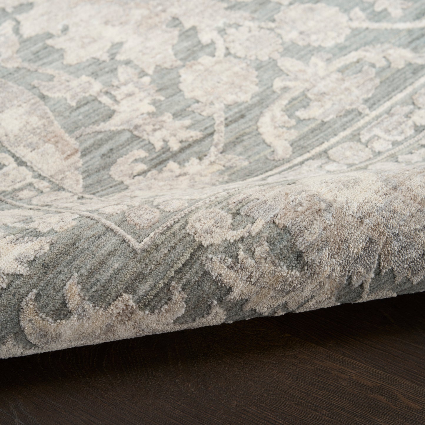 Nourison Shadows 6' x 9' Sage Ivory Vintage Indoor Rug