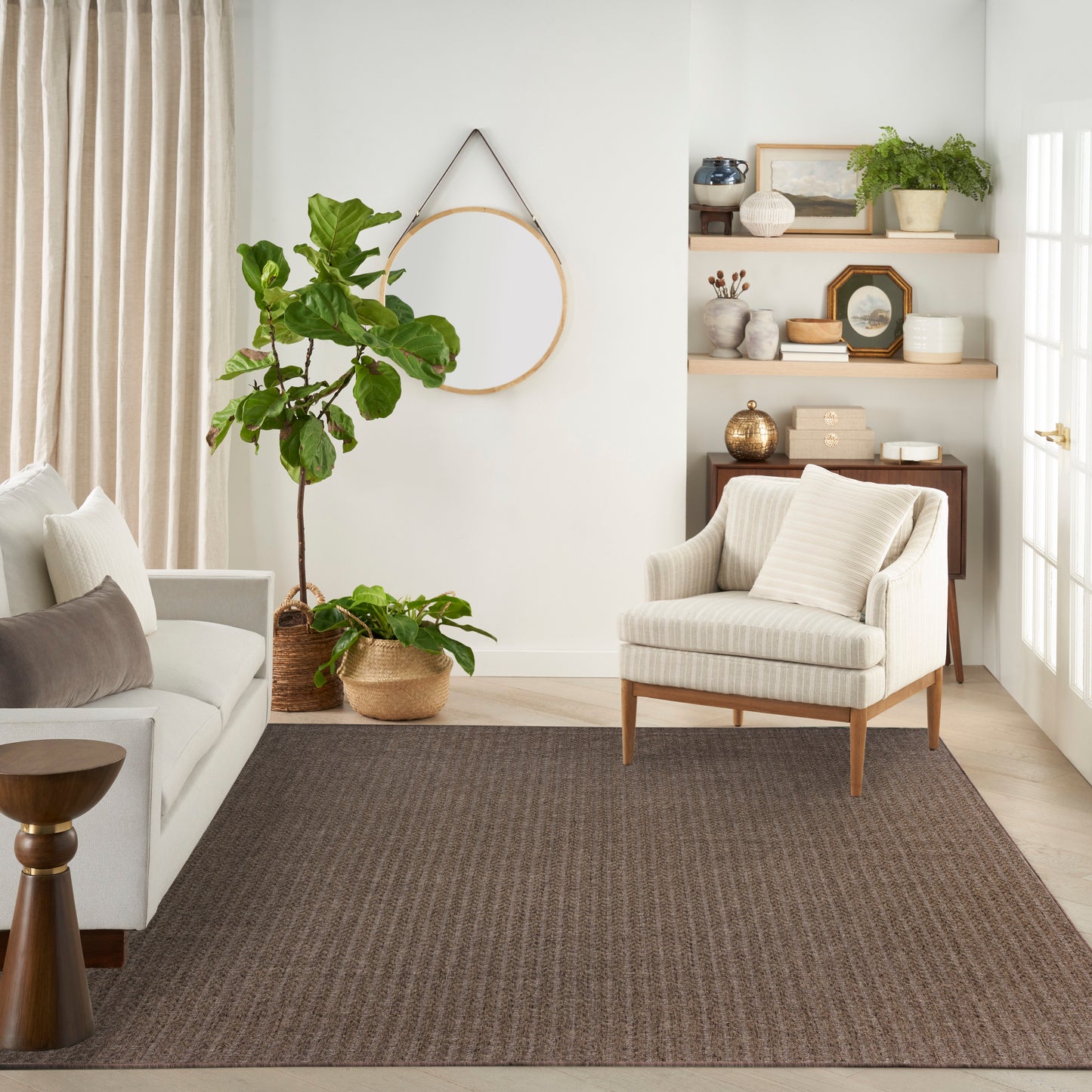 Nourison Tulum 10' x 14' Brown Outdoor Rug