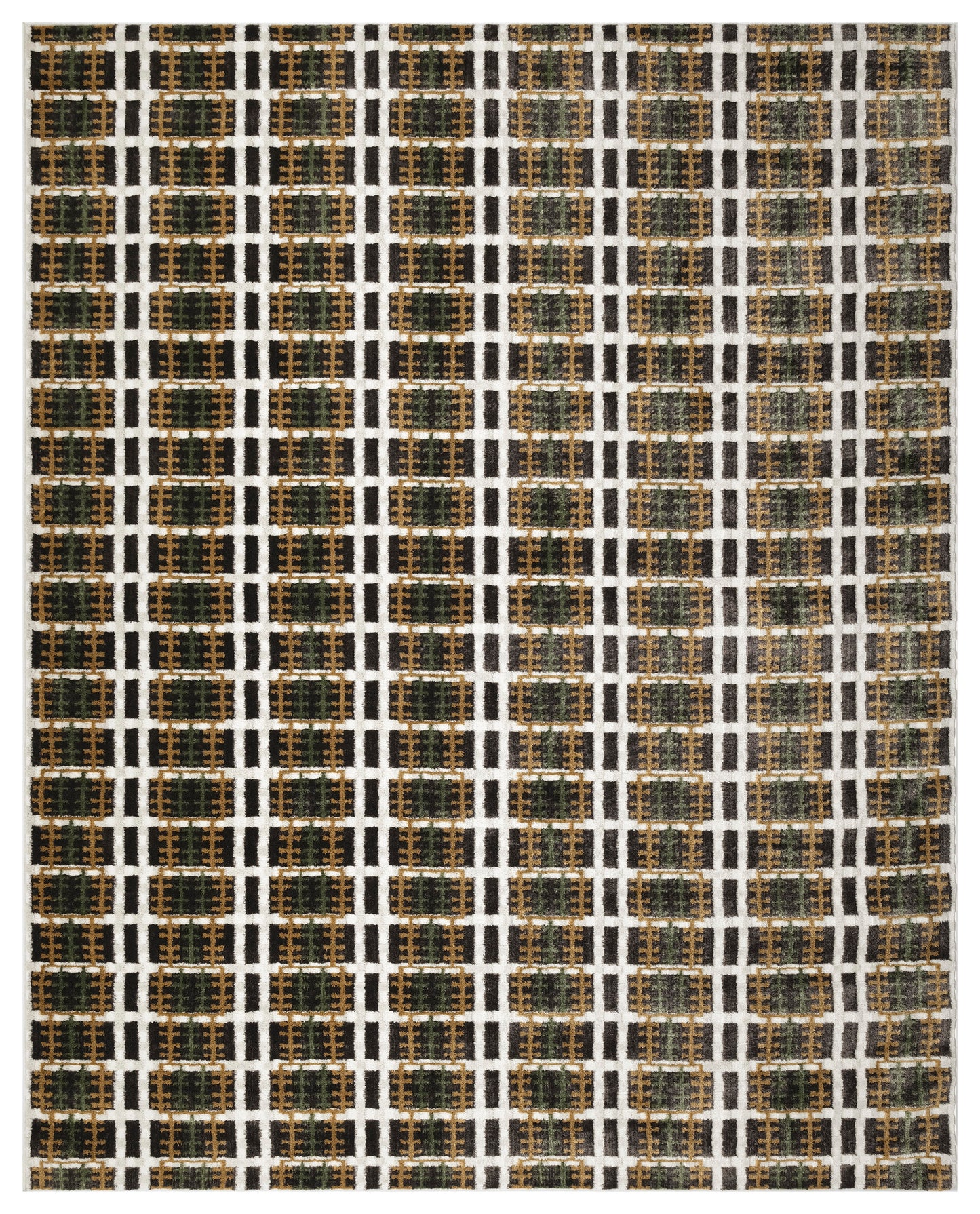 Nourison Nordic 8' x 10' Charcoal Multicolor Modern Indoor Rug
