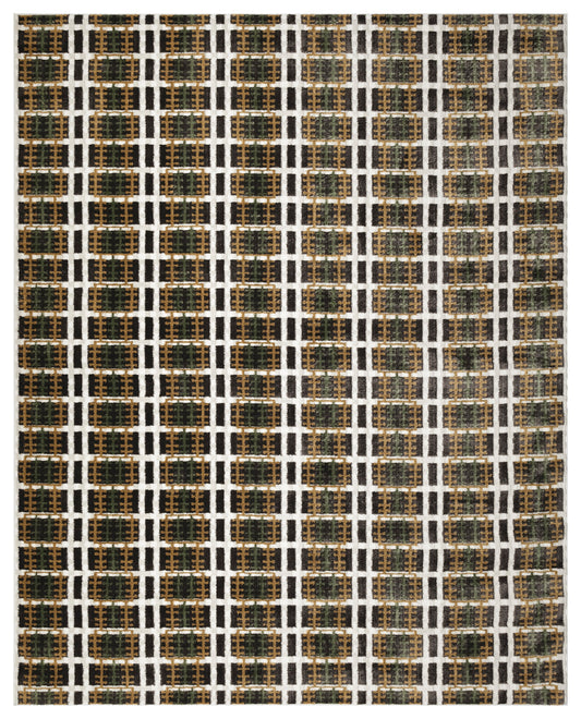 Nourison Nordic 8' x 10' Charcoal Multicolor Modern Indoor Rug
