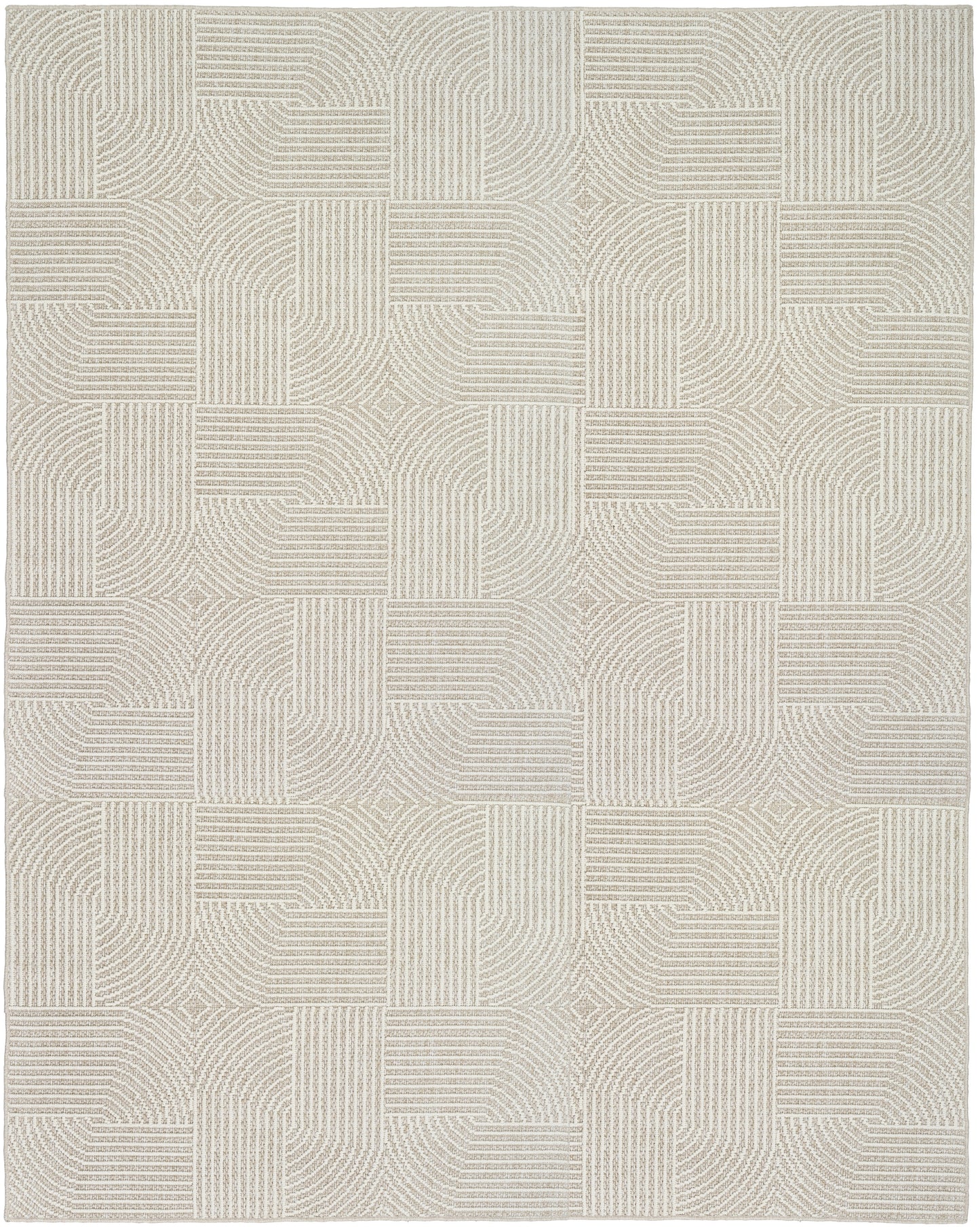 Nourison Natural Texture 7'10" x 9'10" Beige Ivory Modern Indoor Rug