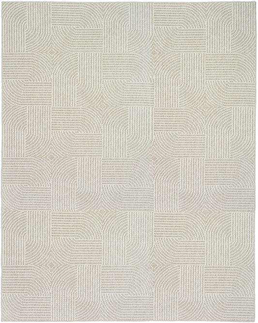 Nourison Natural Texture 7'10" x 9'10" Beige Ivory Modern Indoor Rug