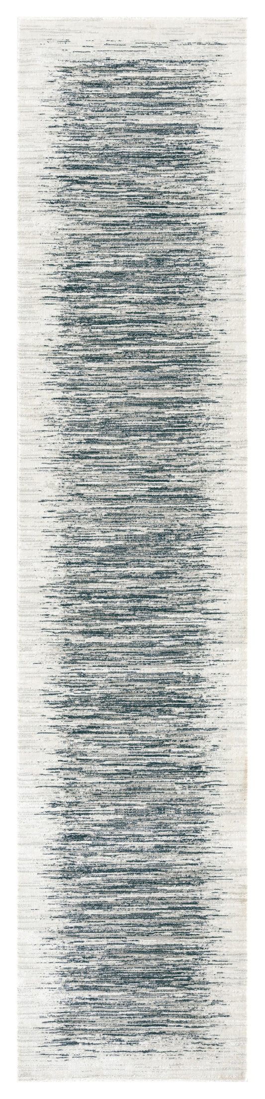 DKNY Grand Street 2'2" x 10' Ivory Blue Modern Indoor Rug